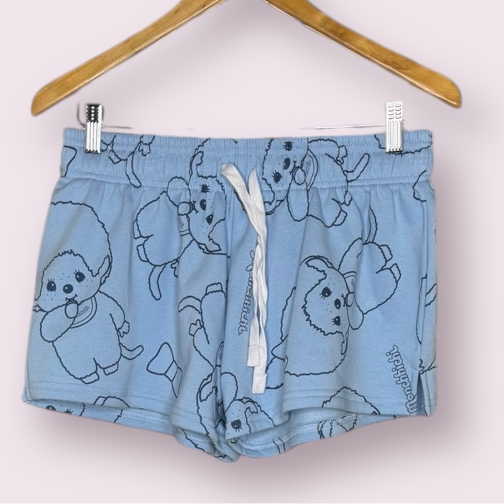 Monchhichi Graphic Print Cotton Blend Shorts  Size L